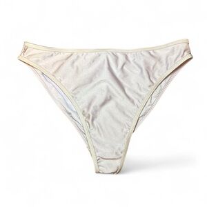 NWT TWIIN Bella Sheer Lavender Y2K 90s Mid-Rise Purple Bikini Bottoms — LARGE
